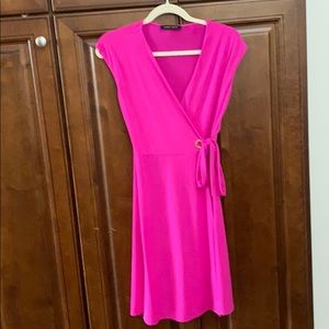 Hot Pink Ivanka Trump Wrap Dress